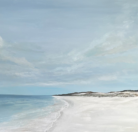 Lee Hensley, co-owner and resident artist at Lola's on 30A