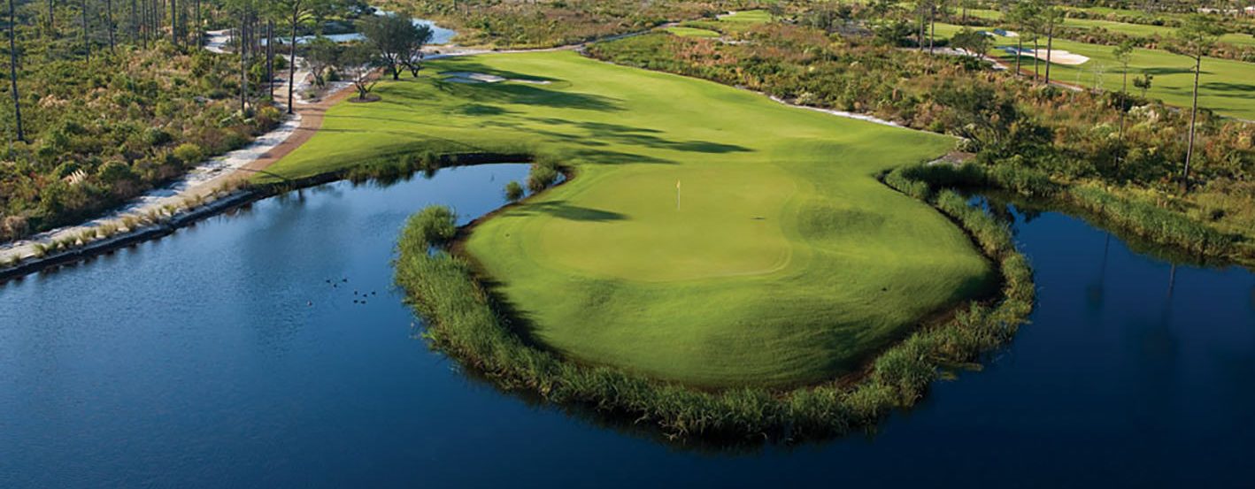 View of the grounds at Lost Key Golf Club on Perdido Key