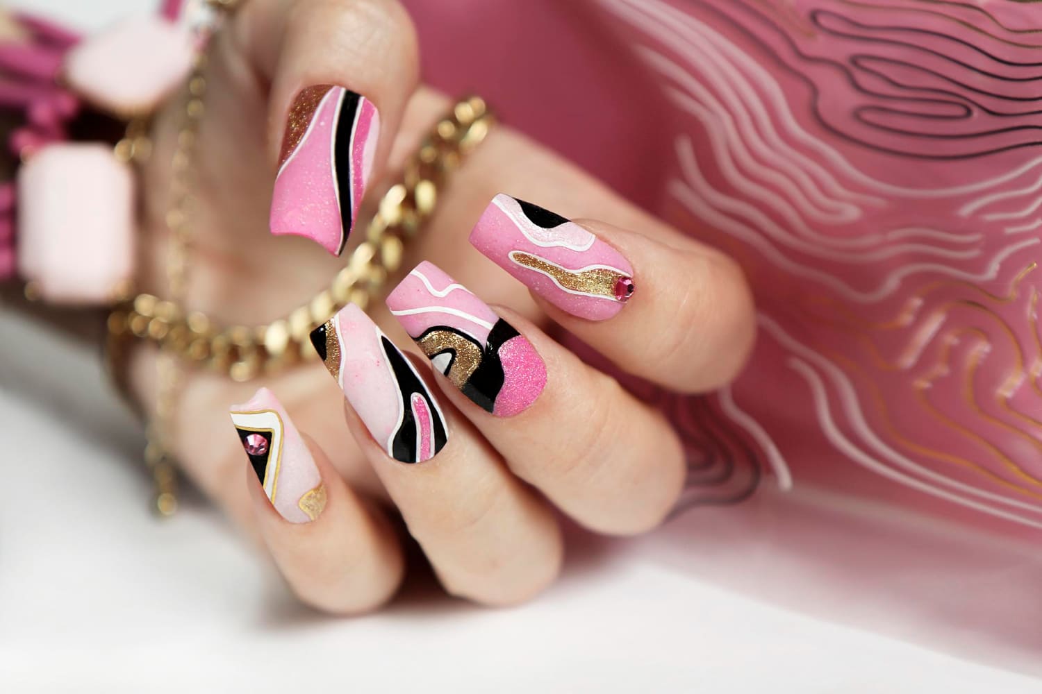 Manicure example from Peony Nails & Spa in Freeport, Florida