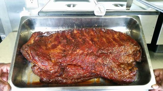 Barbecue plate from Matthews Real BBQ & Catering food trailer in Crestview