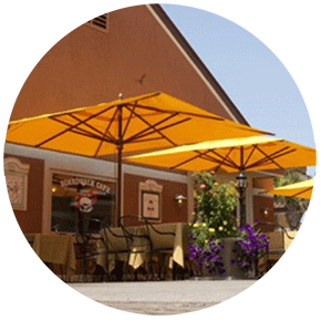 Boutique and gift shops along the Quietwater Beach Boardwalk on Pensacola Beach