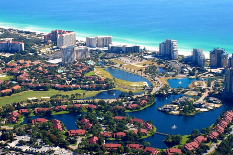 Aerial view of Sandestin Golf and Beach Resort