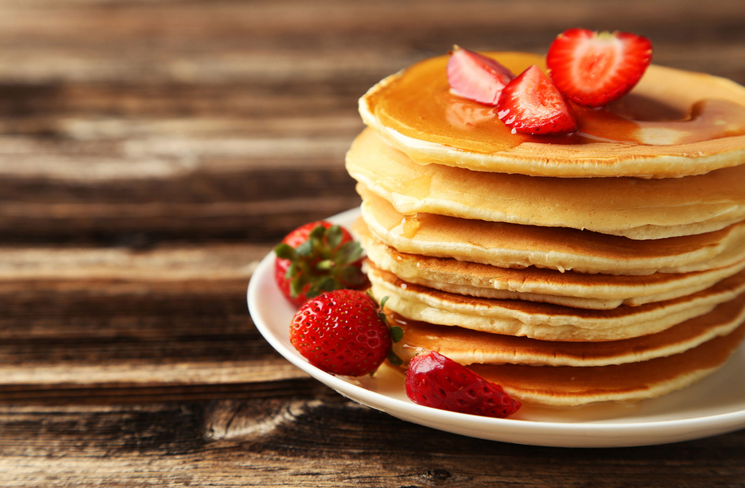 Strawberry cinnamon pancakes at Cafe Destin