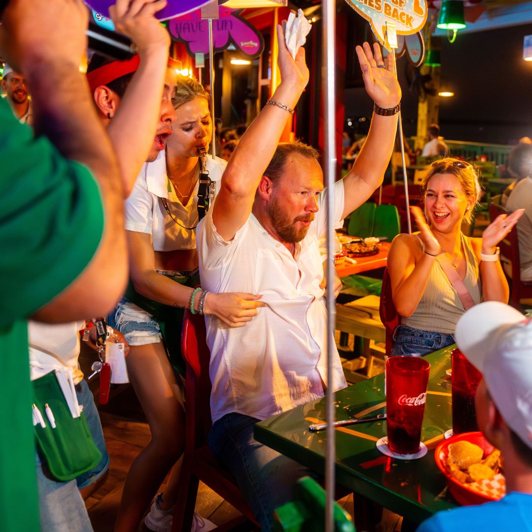 The party atmosphere at Senor Frog's Pensacola Beach