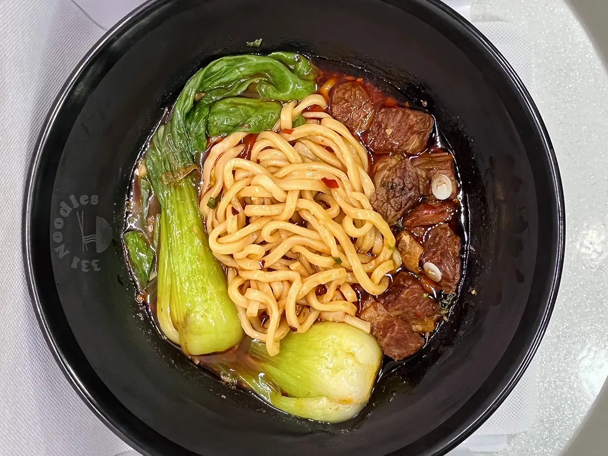 Beef noodle soup at 331 Noodles in Freeport, Florida