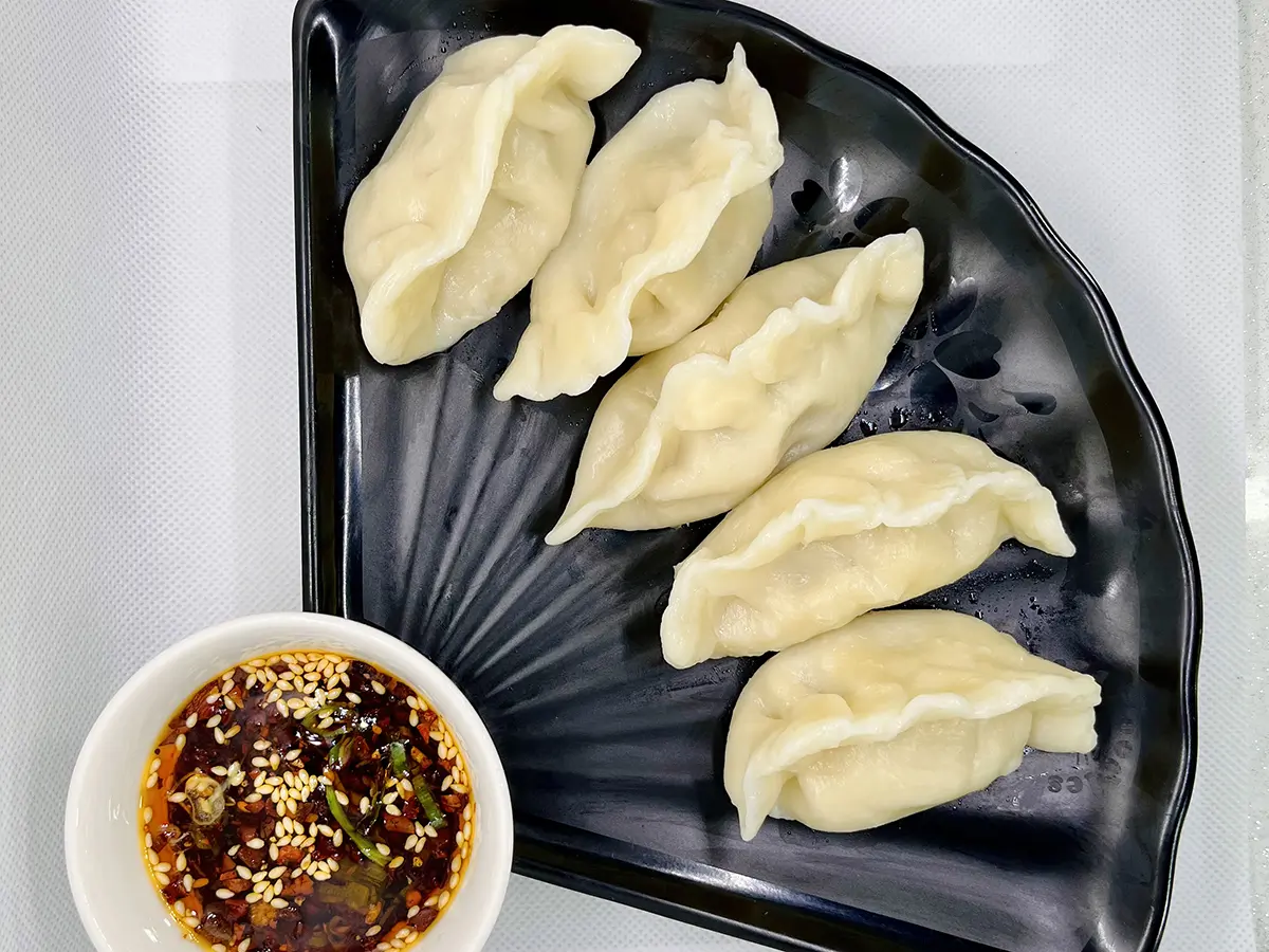 Steamed dumplings at 331 Noodles in Freeport, Florida