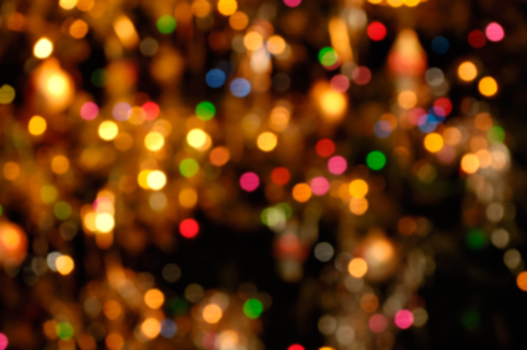 Blurred holiday lights