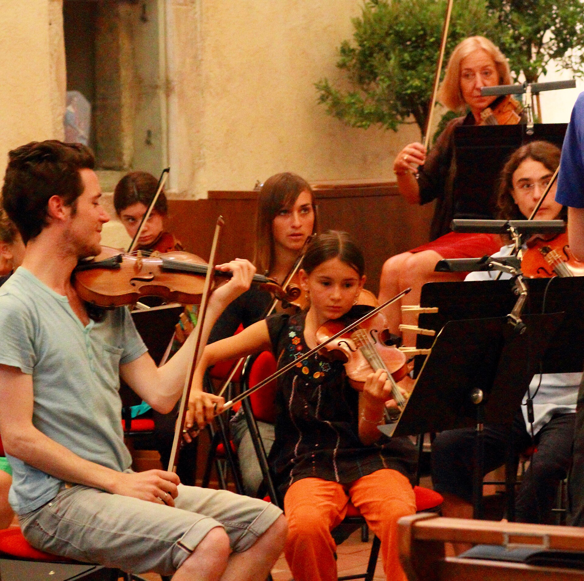NFSO Fire and Fate - orchestra rehearsal