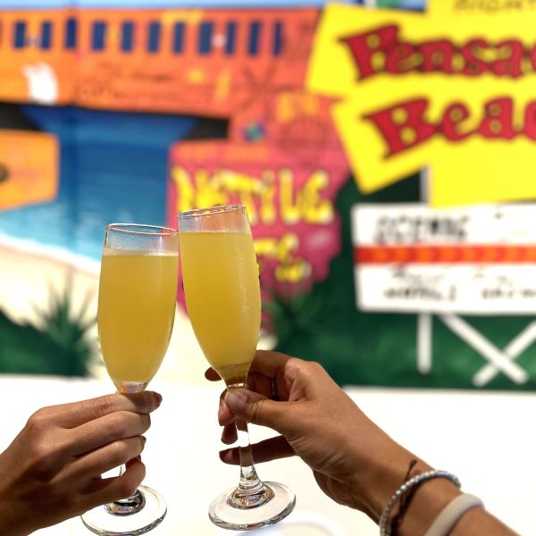 Mimosa toast at Native Cafe on Pensacola Beach